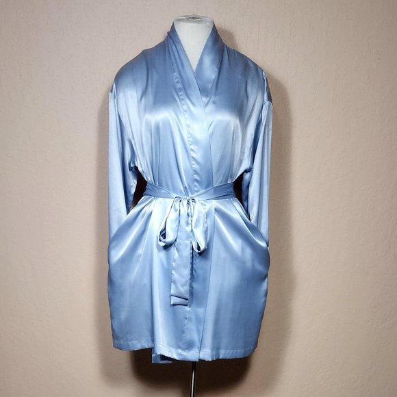 Victoria's Secret Other - "Victoria's Secret" Long Sleeve Satin Robe